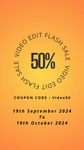 Video Edit Flash Sale: 50% Off 