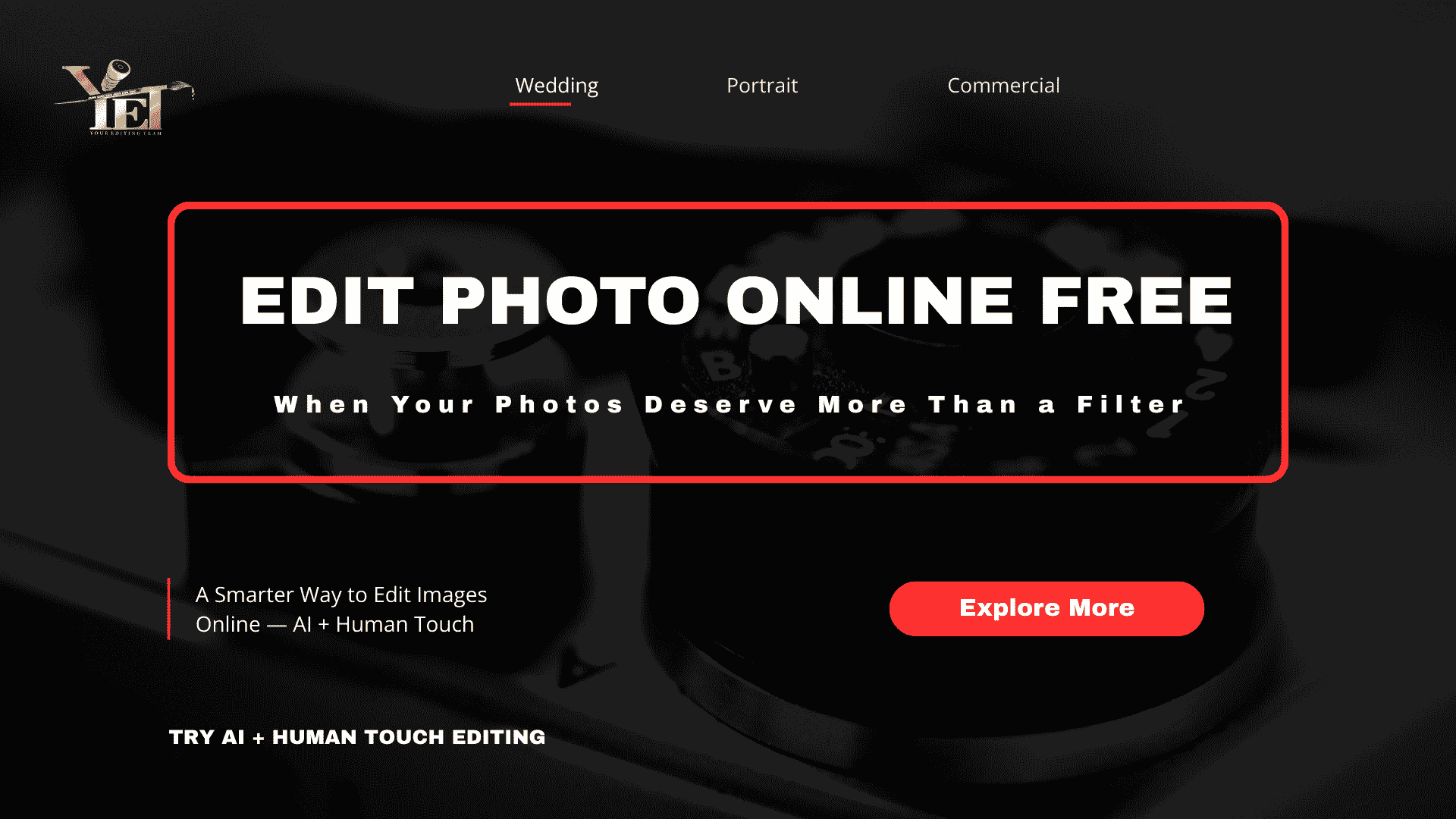 Edit Photo Online Free for Weddings, Business & Real Moments